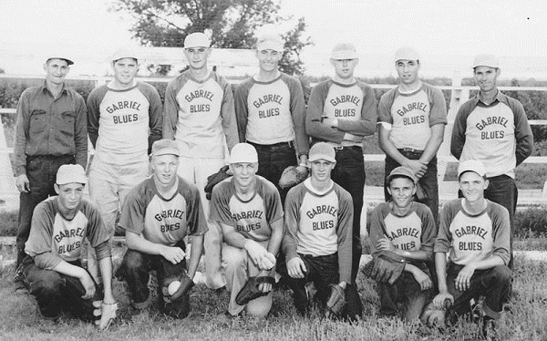 Miranda (Gabriel) Blues Soft Ball Team 1950